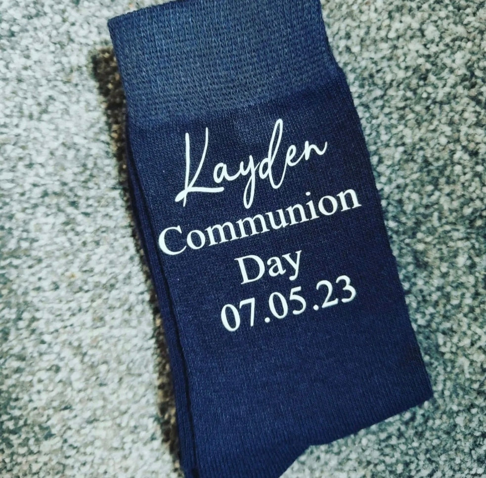 Personalised Communion and Confirmation Socks
