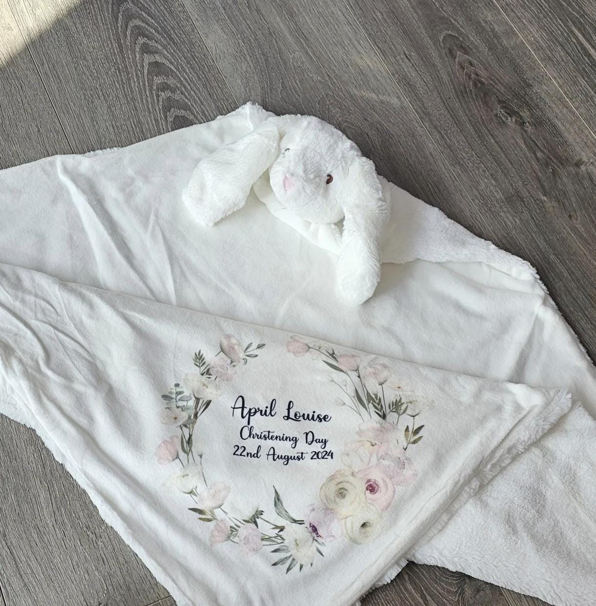 Personalised Christening Blanket