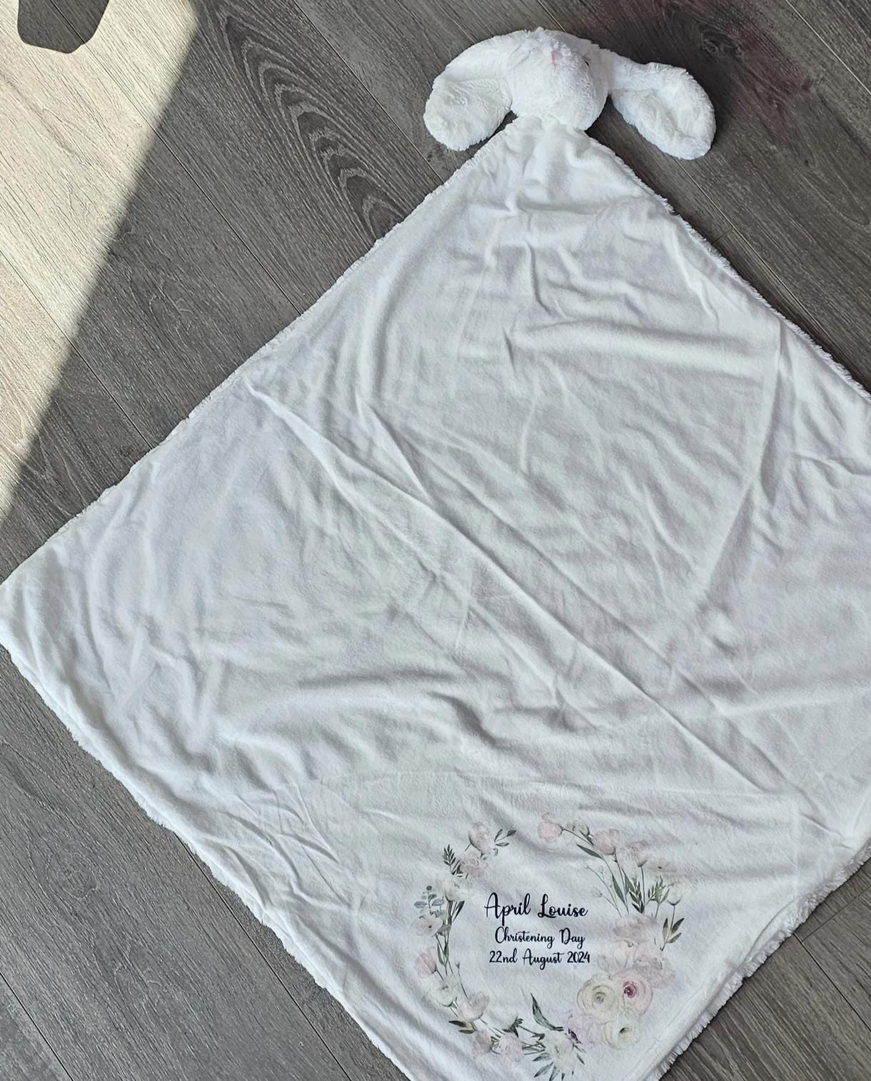 Personalised Christening Blanket