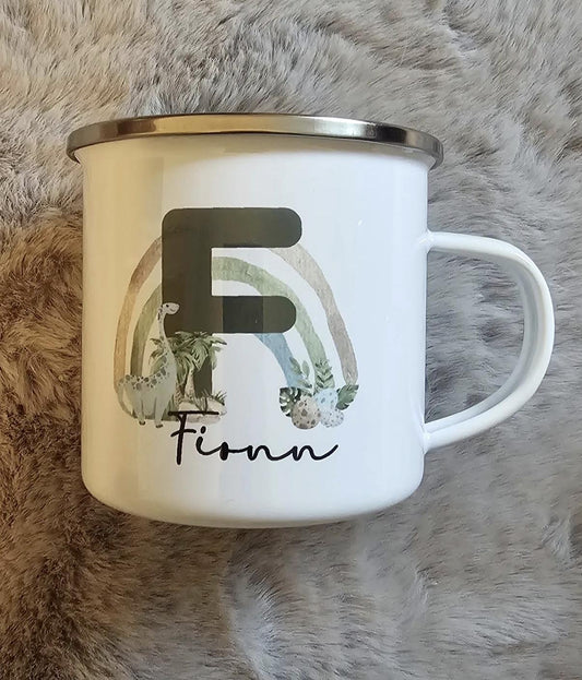 personalised dinosaur mug