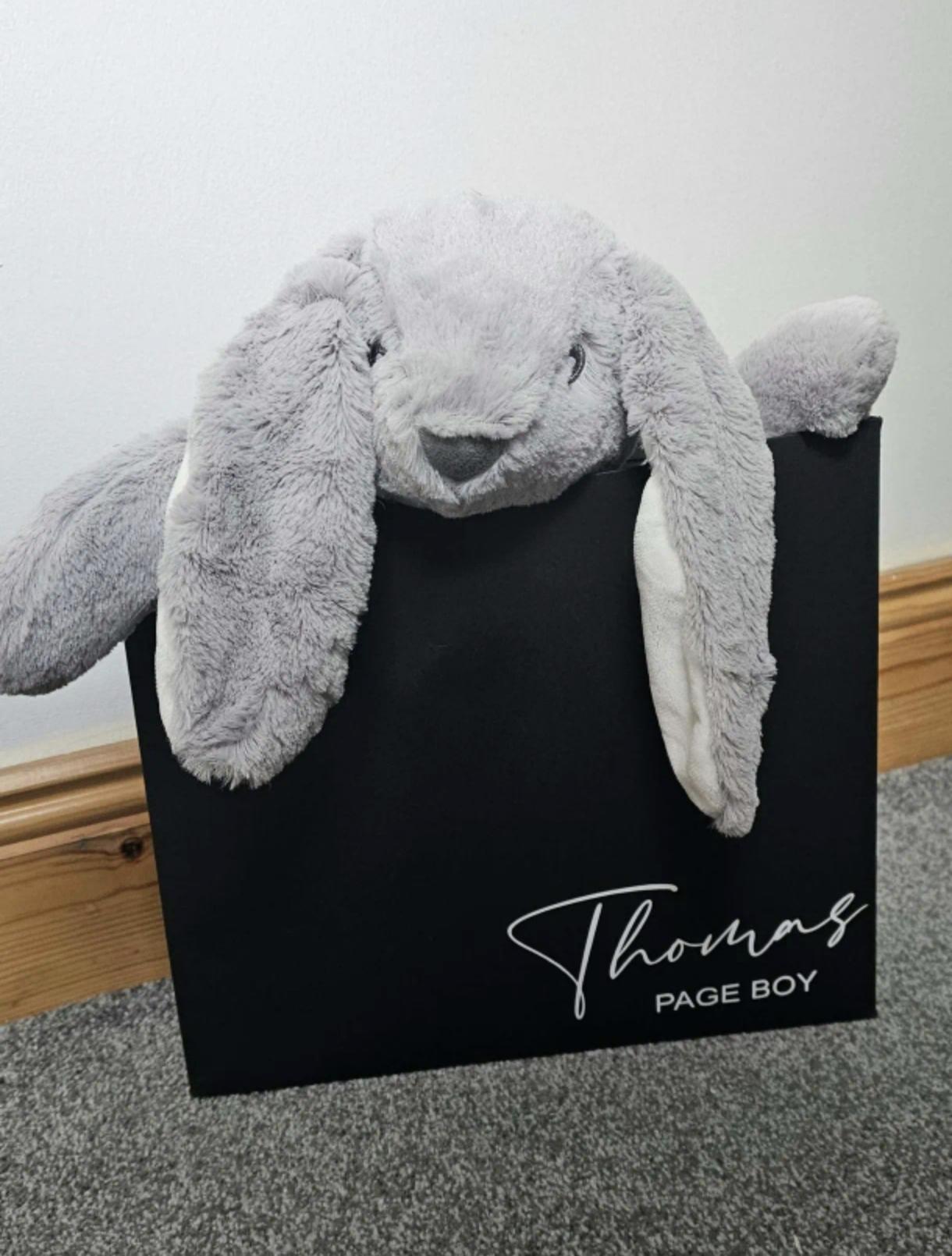 Personalised Black Gift Bag