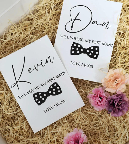 Personalised Groomsman Proposal Card