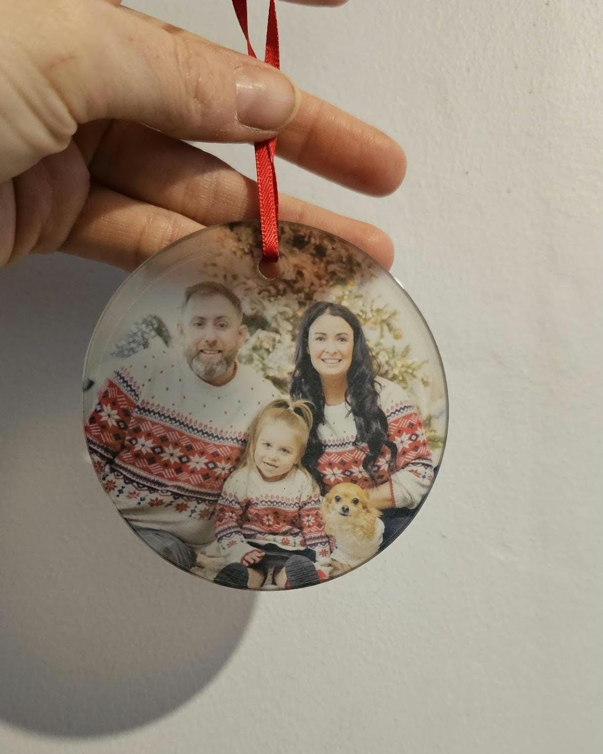 Glass Photo Bauble