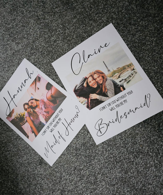 Personalised Photo Proposal Card