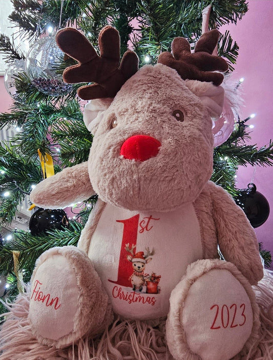 Personalised 1st Christmas Reindeer