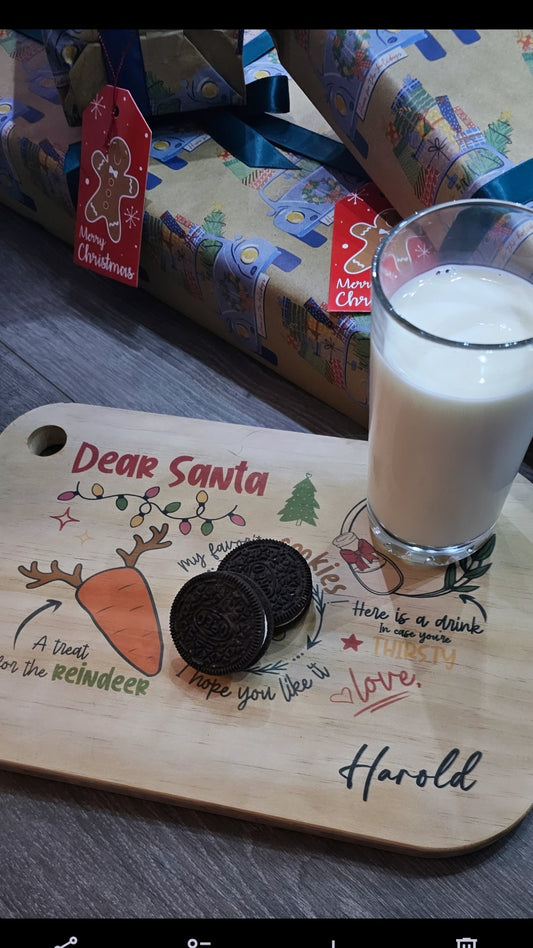 Personalised Santa Treat Board