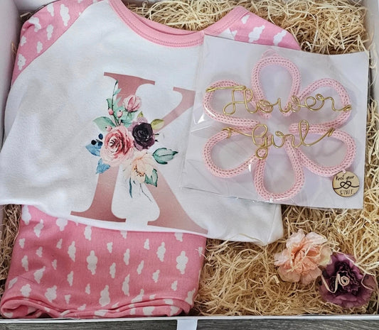 Personalised Flower Girl Pyjamas Gift Set